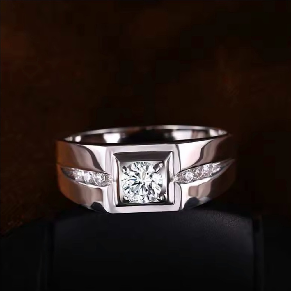 New fashion male  ring 925 Sterling silver Engagement & Wedding 
Size 11
